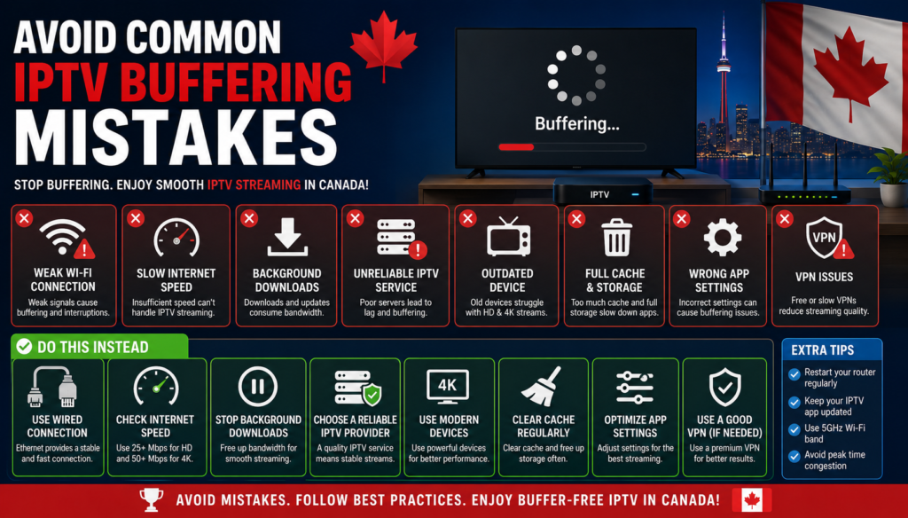 Avoid Common IPTV Buffering Mistakes