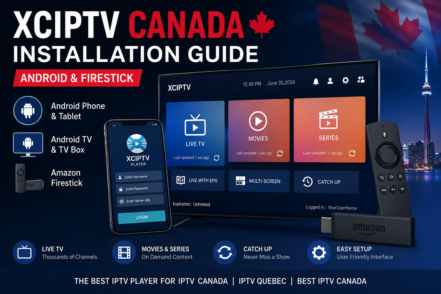 install XCIPTV Canada on Android and Firestick with this easy step-by-step guide